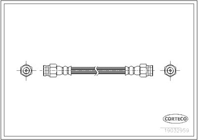 Brake Hose CORTECO 19032959