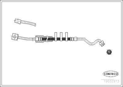 Brake Hose CORTECO 19032973