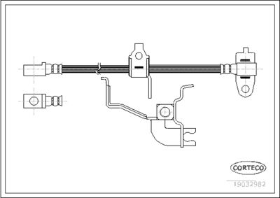 Brake Hose CORTECO 19032982