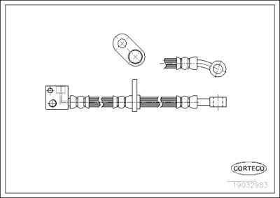 Brake Hose CORTECO 19032983