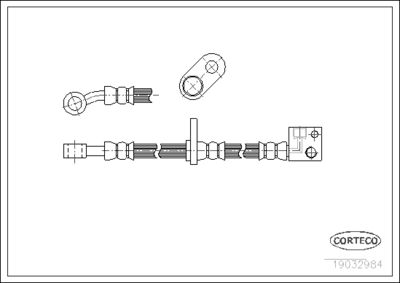 Brake Hose CORTECO 19032984