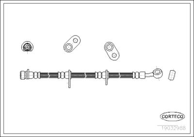 Brake Hose CORTECO 19032988