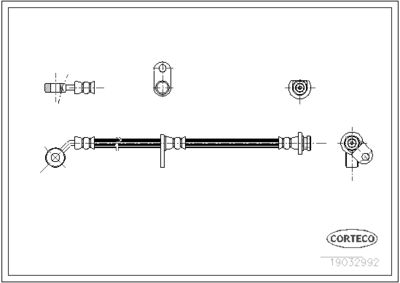 Brake Hose CORTECO 19032992