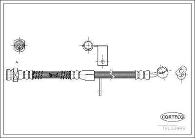 Brake Hose CORTECO 19032995