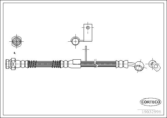 CORTECO 19032996 Brake Hose