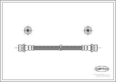 Brake Hose CORTECO 19033000