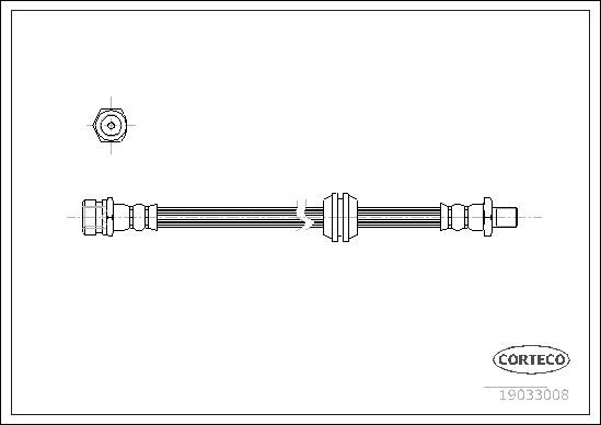 CORTECO 19033008 Brake Hose