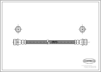 Brake Hose CORTECO 19033009