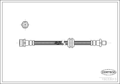 Brake Hose CORTECO 19033013