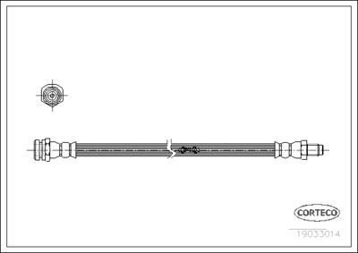 Brake Hose CORTECO 19033014