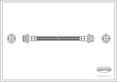 Brake Hose CORTECO 19033027
