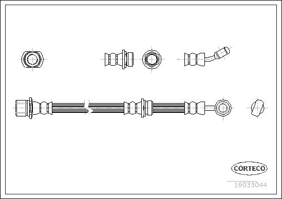 CORTECO 19033044 Brake Hose