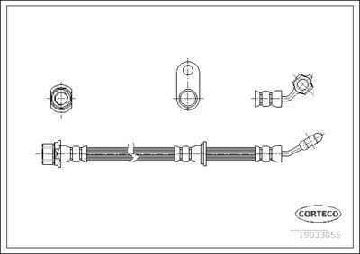 Brake Hose CORTECO 19033055