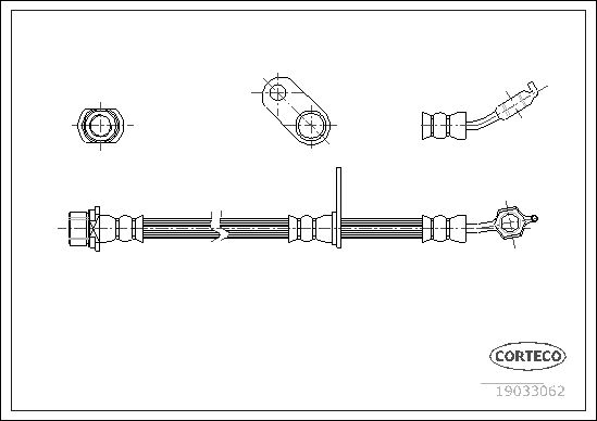CORTECO 19033062 Brake Hose