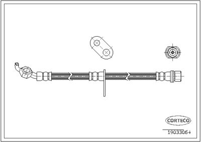 Brake Hose CORTECO 19033064