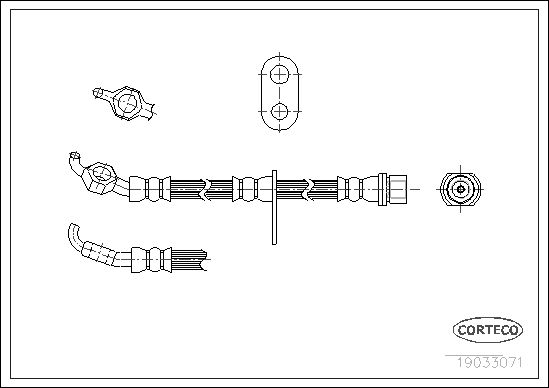 CORTECO 19033071 Brake Hose
