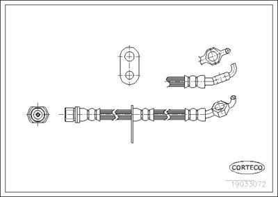 Brake Hose CORTECO 19033072