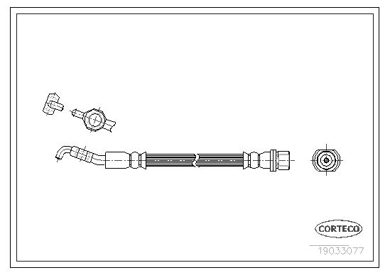 CORTECO 19033077 Brake Hose