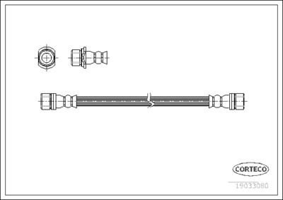 Brake Hose CORTECO 19033080