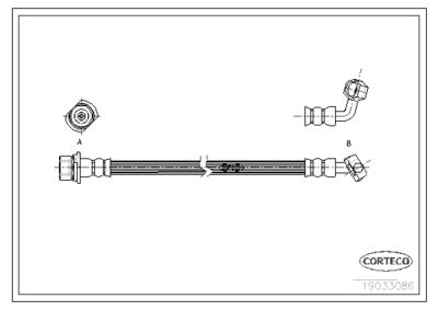 Brake Hose CORTECO 19033086