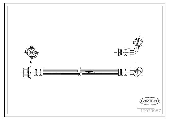 CORTECO 19033087 Brake Hose