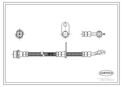 Brake Hose CORTECO 19033092