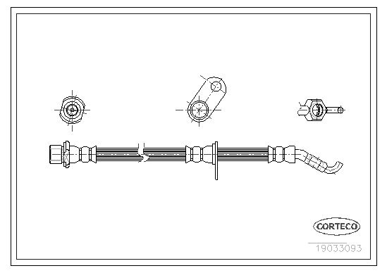 CORTECO 19033093 Brake Hose