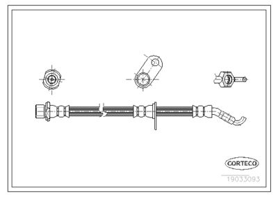 Brake Hose CORTECO 19033093