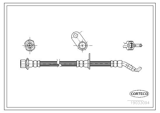 CORTECO 19033094 Brake Hose
