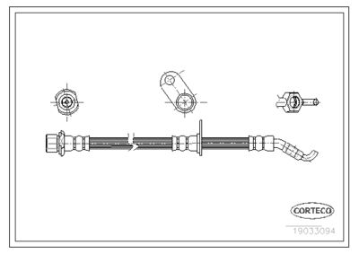 Brake Hose CORTECO 19033094
