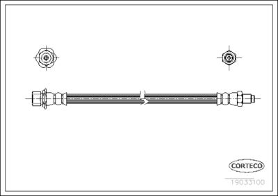 Brake Hose CORTECO 19033100