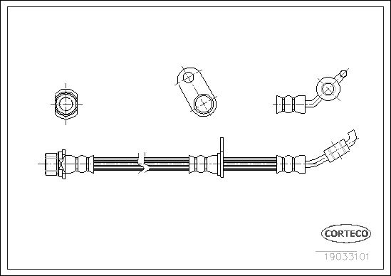 CORTECO 19033101 Brake Hose