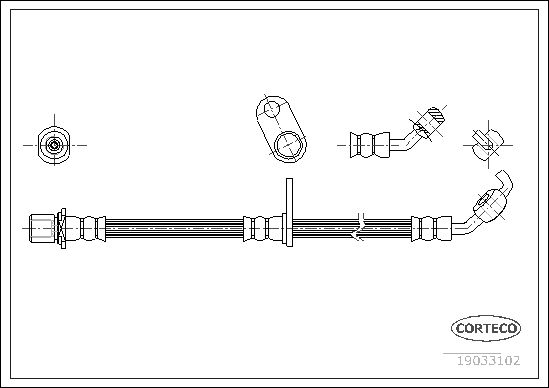 CORTECO 19033102 Brake Hose