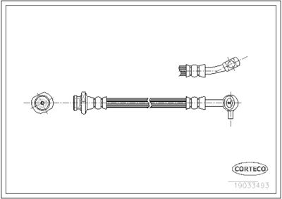 Brake Hose CORTECO 19033493