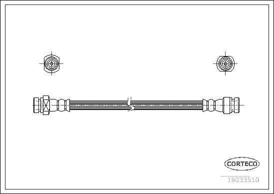 CORTECO 19033510 Brake Hose