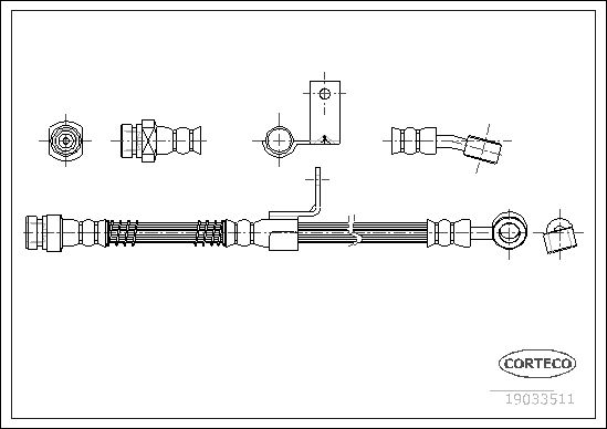 CORTECO 19033511 Brake Hose