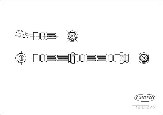 CORTECO 19033512 Brake Hose