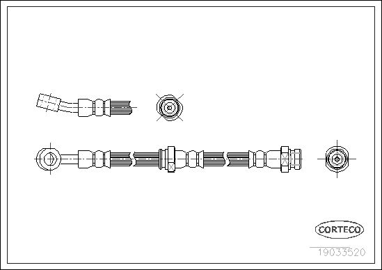 CORTECO 19033520 Brake Hose