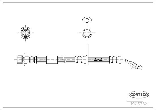CORTECO 19033521 Brake Hose