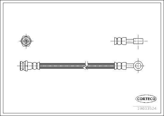 CORTECO 19033524 Brake Hose