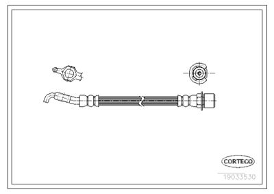 Brake Hose CORTECO 19033530