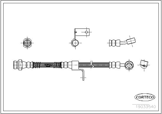 CORTECO 19033540 Brake Hose