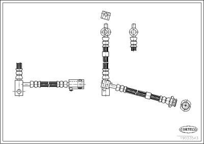 Brake Hose CORTECO 19033543