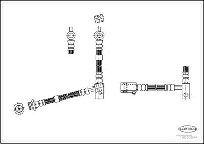 Brake Hose CORTECO 19033544