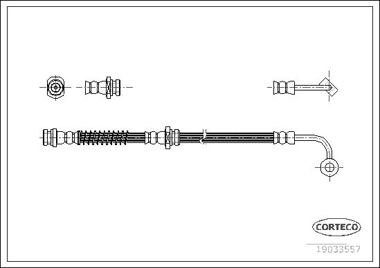 CORTECO 19033557 Brake Hose