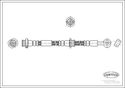 Brake Hose CORTECO 19033559