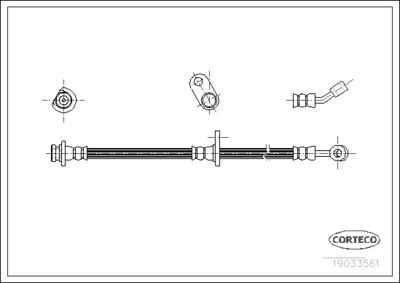 Brake Hose CORTECO 19033561
