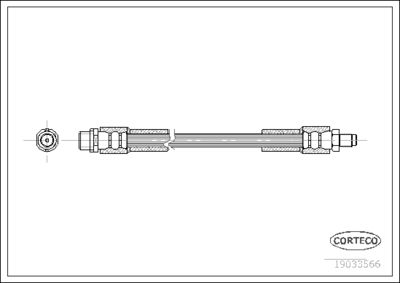 Brake Hose CORTECO 19033566