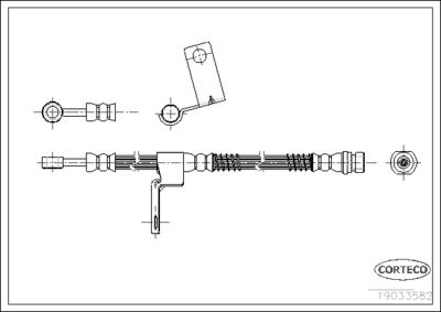 Brake Hose CORTECO 19033582