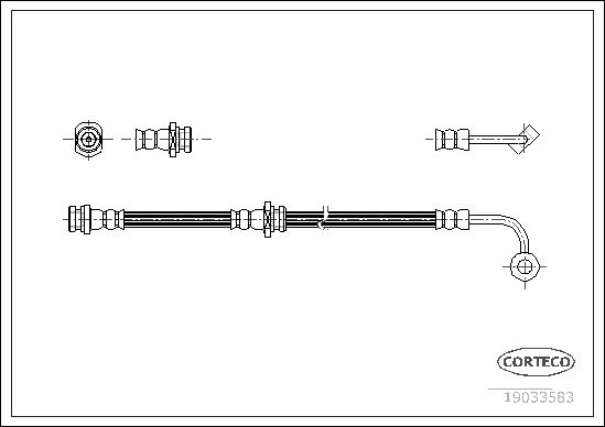 CORTECO 19033583 Brake Hose